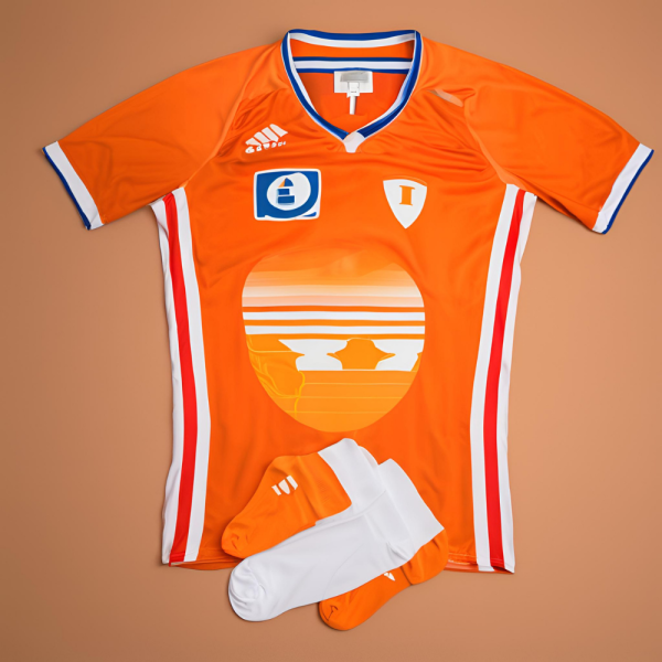 Orange and White Uniform