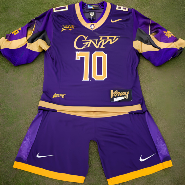 Purple and Gold Football Uniform - Image 2