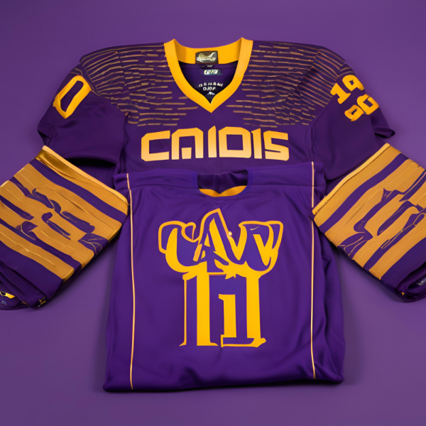 Purple and Gold Football Uniform