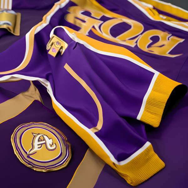 Purple and Gold Football Uniform - Image 3