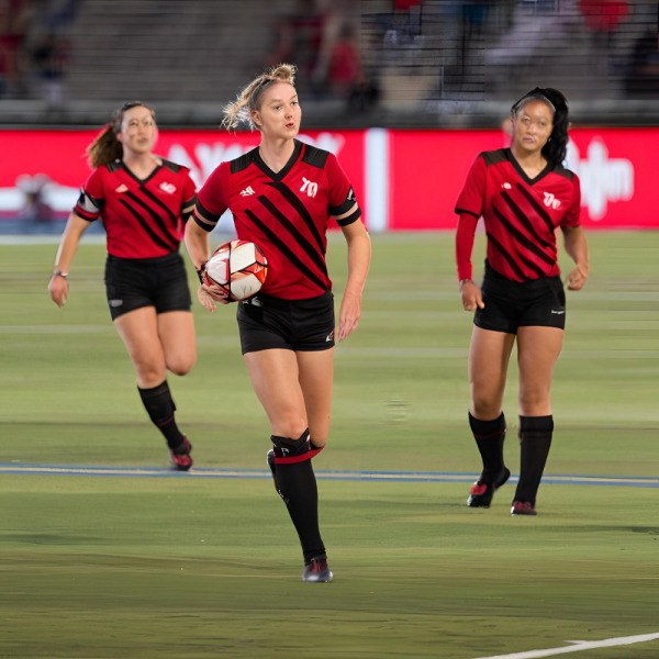 Red and Black Football Uniform - Image 2