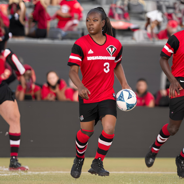 Red and Black Football Uniform