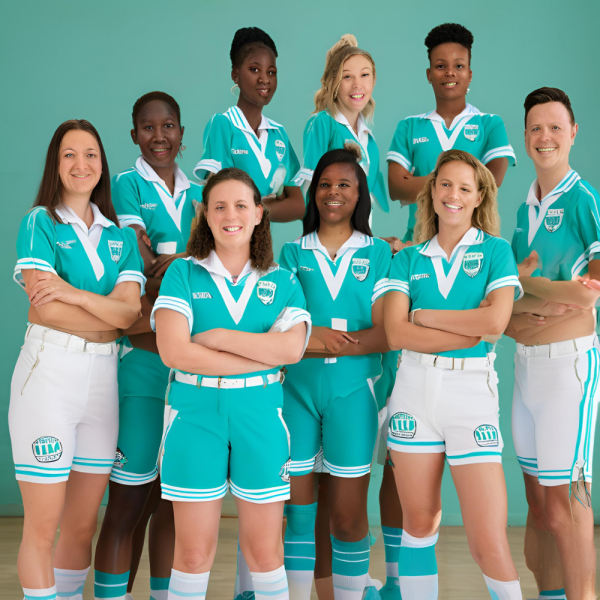 Turquoise and White Football Uniform - Image 3