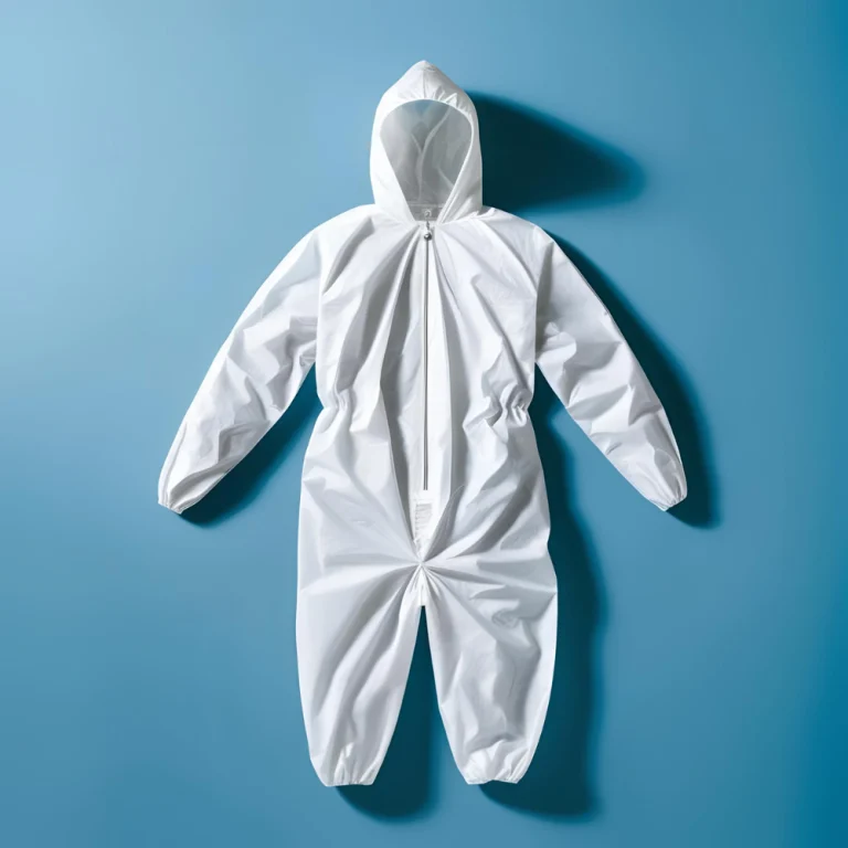 Lightweight White Disposable Coverall