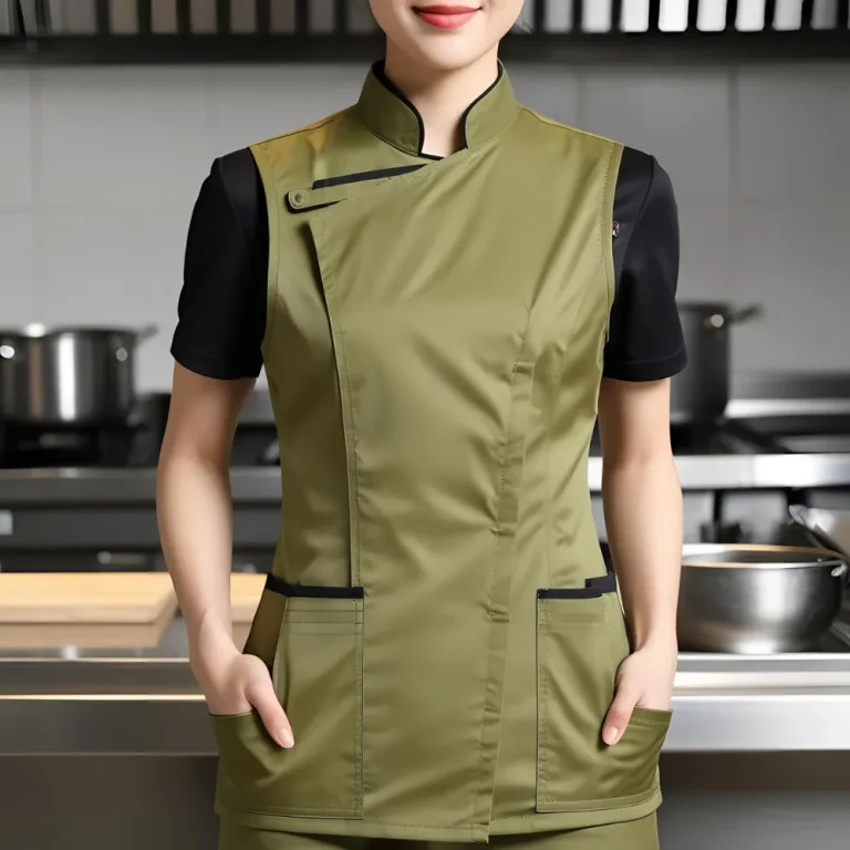 Olive Sous Chef Vest – Customizable Style