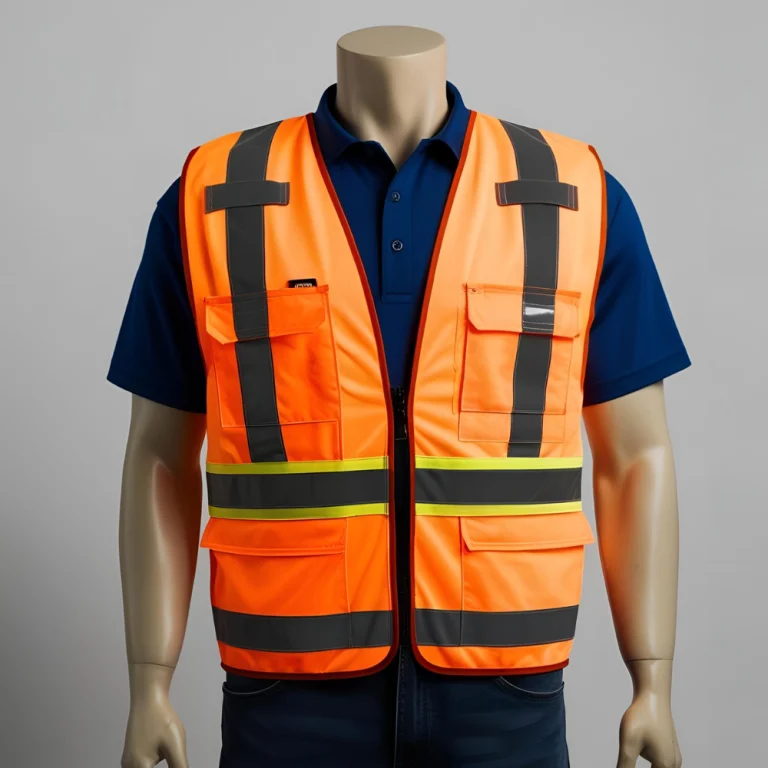 High-Visibility Construction Safety Vest