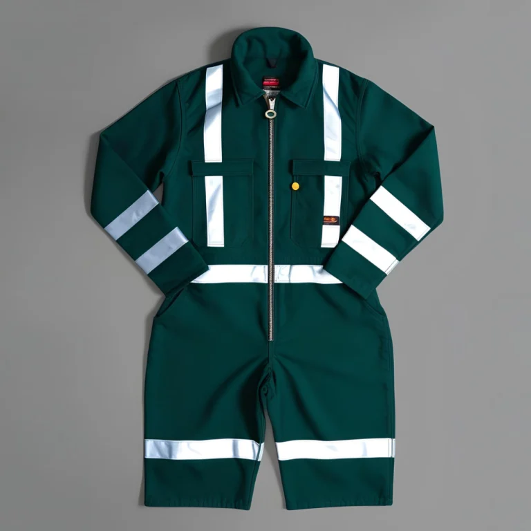 Green Flame-Resistant Coverall