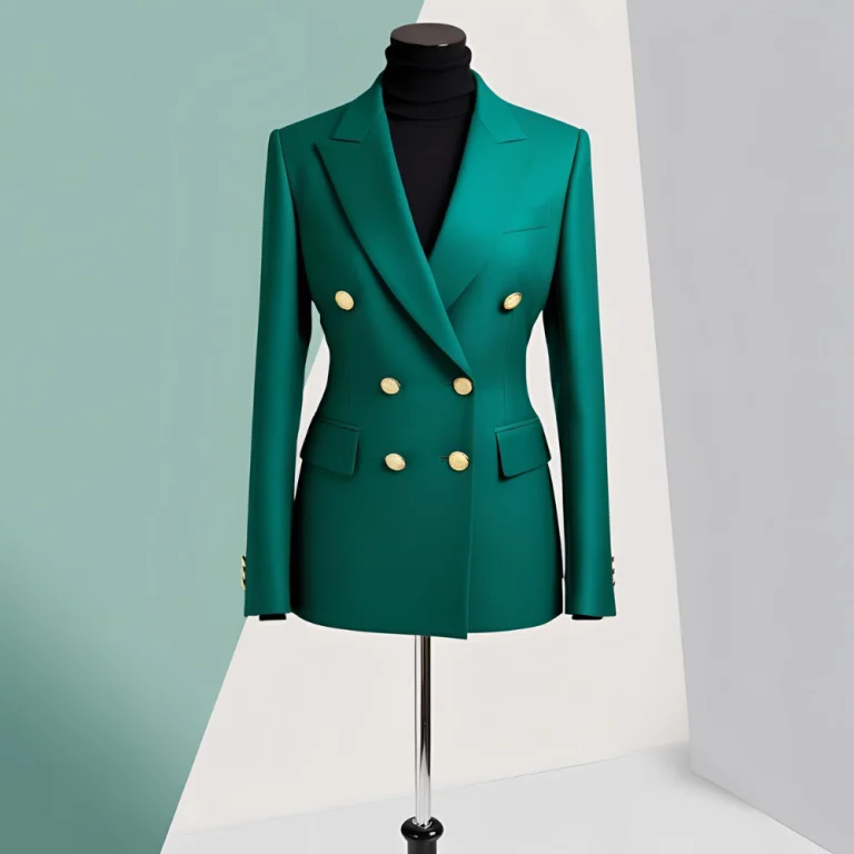Double-Breasted Slim Fit Suit – Bold Fashion Statement