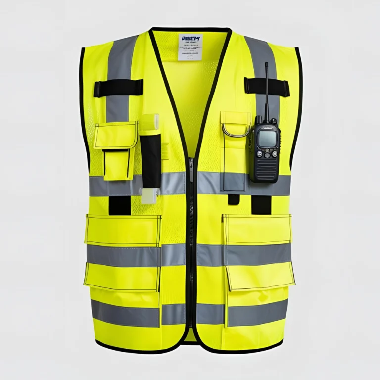 Heavy-Duty Safety Vest with Radio Holder