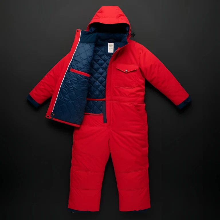 Red Insulated Winter Coverall