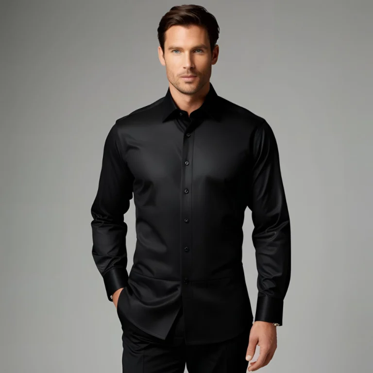 Black Dress Shirt Mens | Stylish & Professional Formal Wear for Men