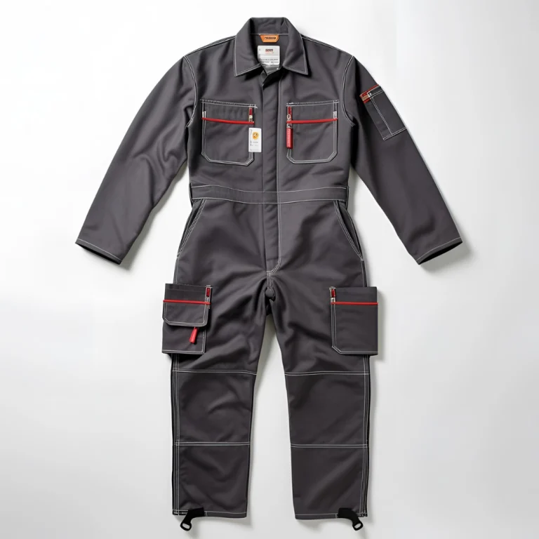 Charcoal Gray Mechanic Jumpsuit with Pockets