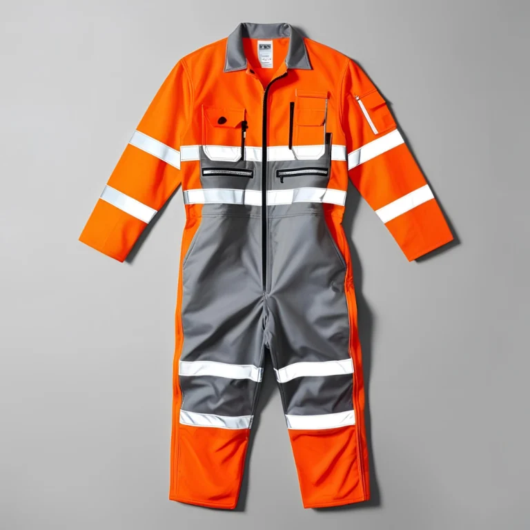 Orange Reflective Safety Coverall