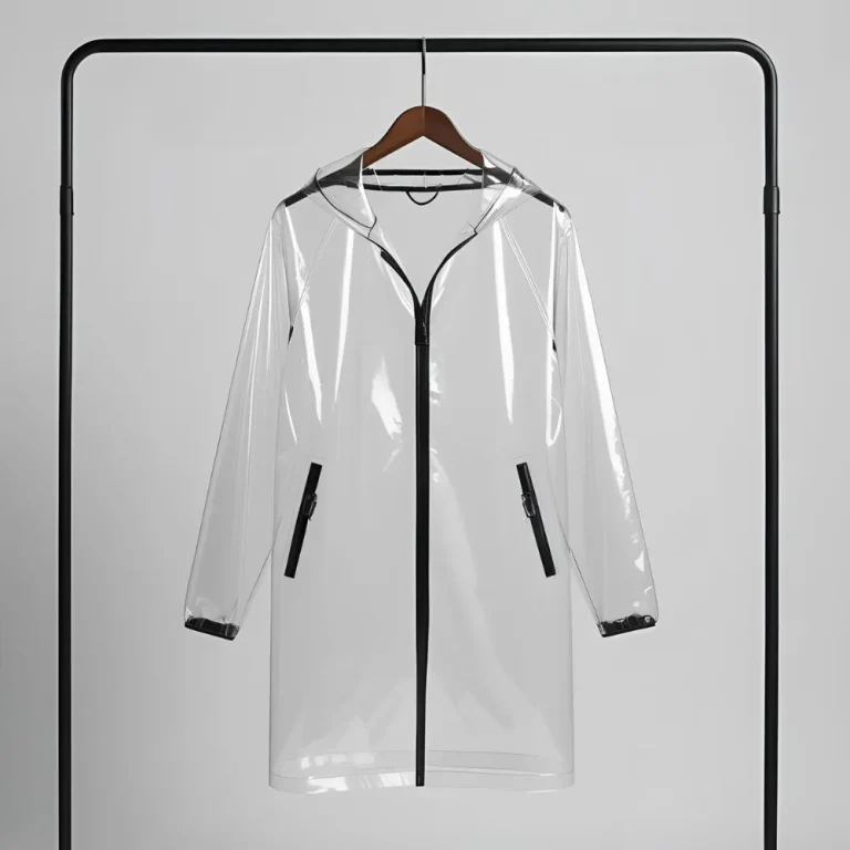 Clear PVC Raincoat – Transparent Style & Protection