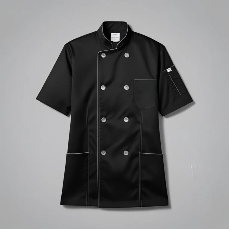 Black Professional Chef Coat