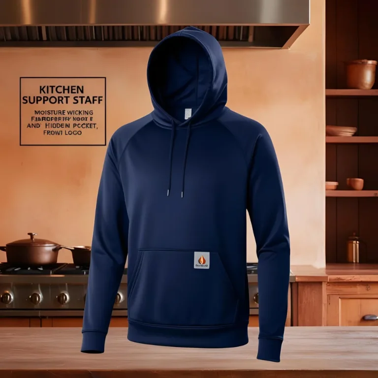 Navy Hoodie for Kitchen Staff – Tailored Design
