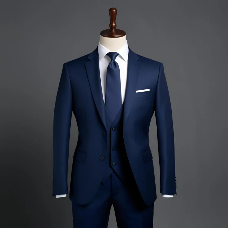 Navy Blue Restaurant Server Suit