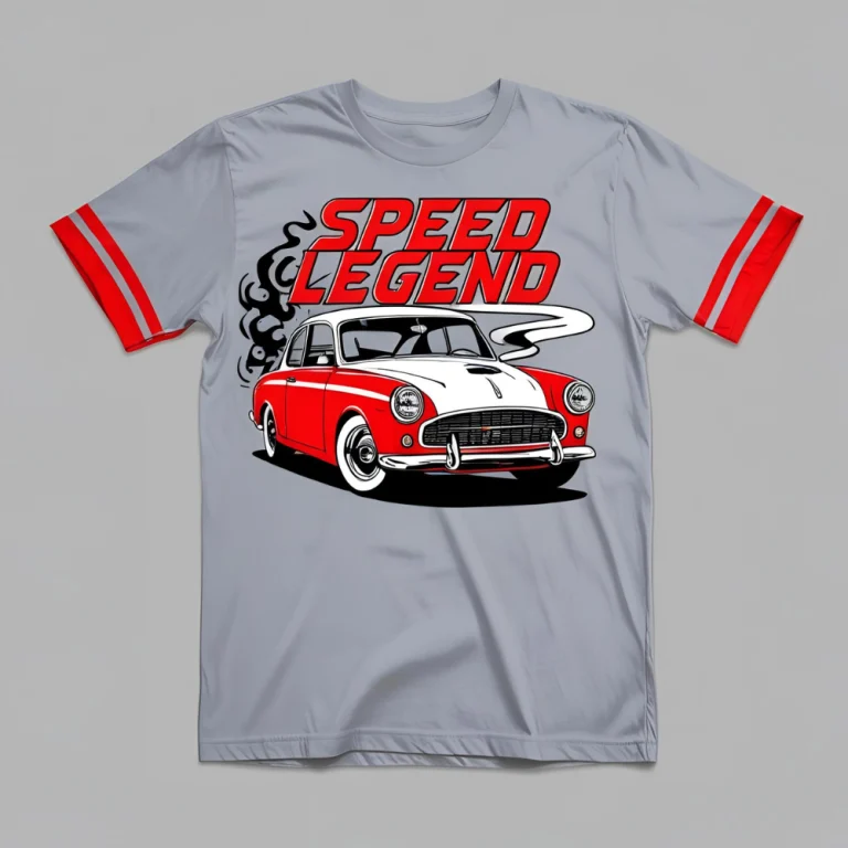 Retro Car Speed Legend Graphic Tee