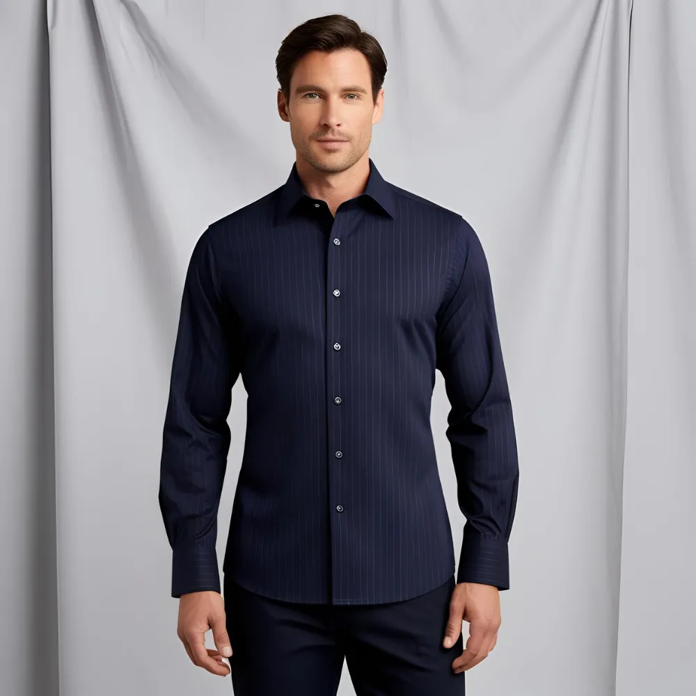 Premium blue dress shirts collection designed for professional wear, weddings, and formal occasions – available in classic and modern fits.