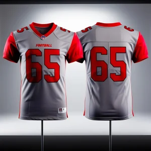 Online jersey editor interface to create your own football jersey with live preview.