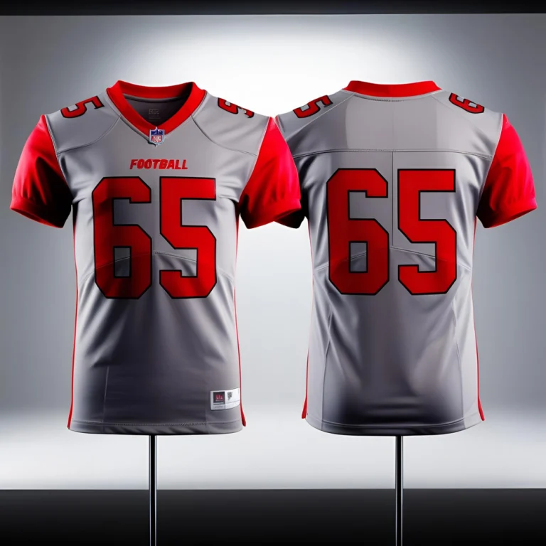 Online jersey editor interface to create your own football jersey with live preview.
