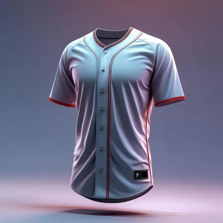 3D-rendered Mexico baseball jersey floating over a dark green and red gradient background with traditional design patterns