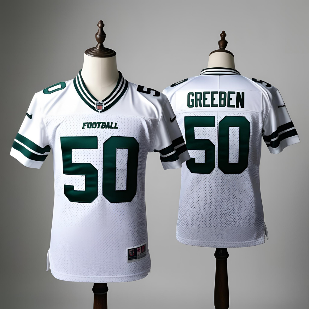 custom made American football jersey with team logo and player number