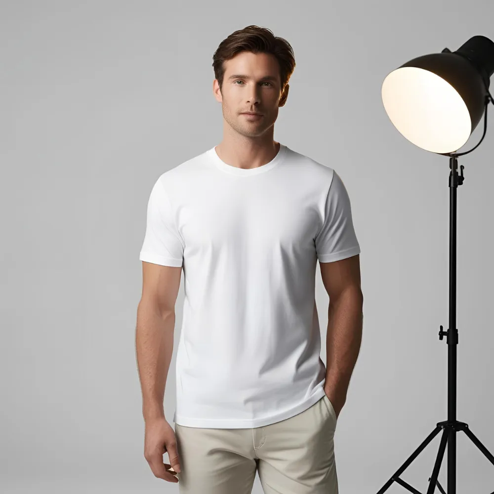 man-wearing-white-short-sleeve-shirt