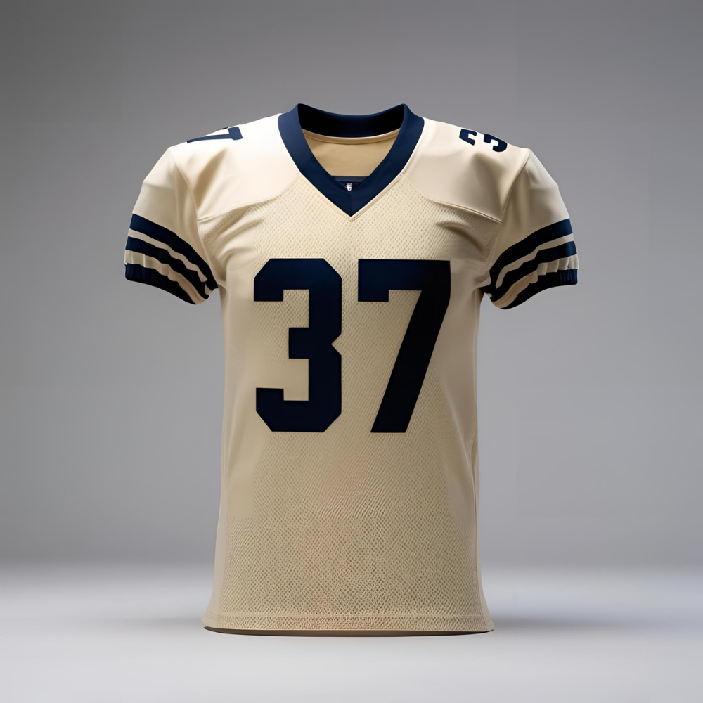 Adult football jersey with custom logo, name, and number – professional-grade sublimated design.
