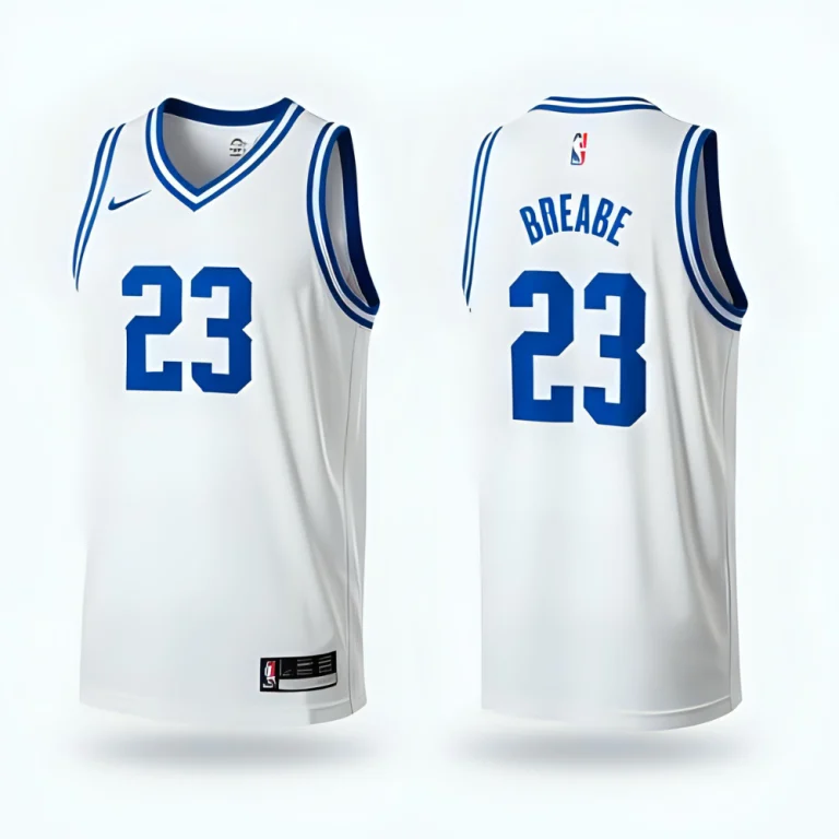 "Custom basketball uniform set including jersey and shorts displayed flat, showing personalized logo and vibrant team colors