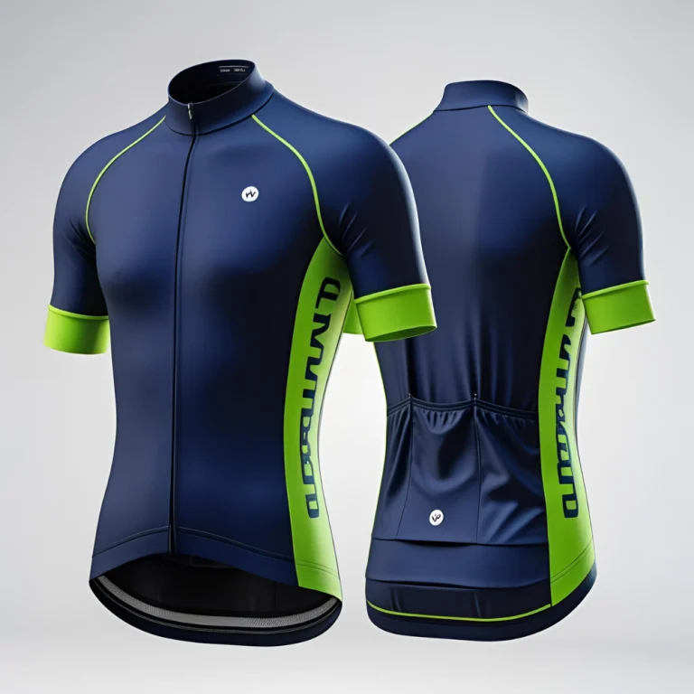 Mountain biker navigating a forest trail wearing a high-performance jersey with loose fit and trail-ready design